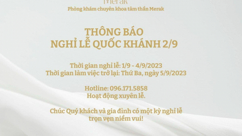 THÔNG BÁO LỊCH NGHỈ LỄ QUỐC KHÁNH 2/9
